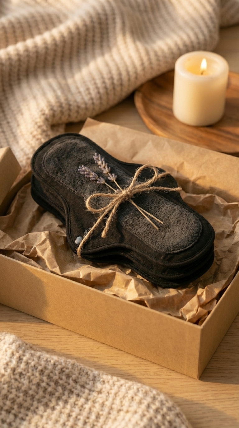 LunaSoft charcoal pads tied with twine